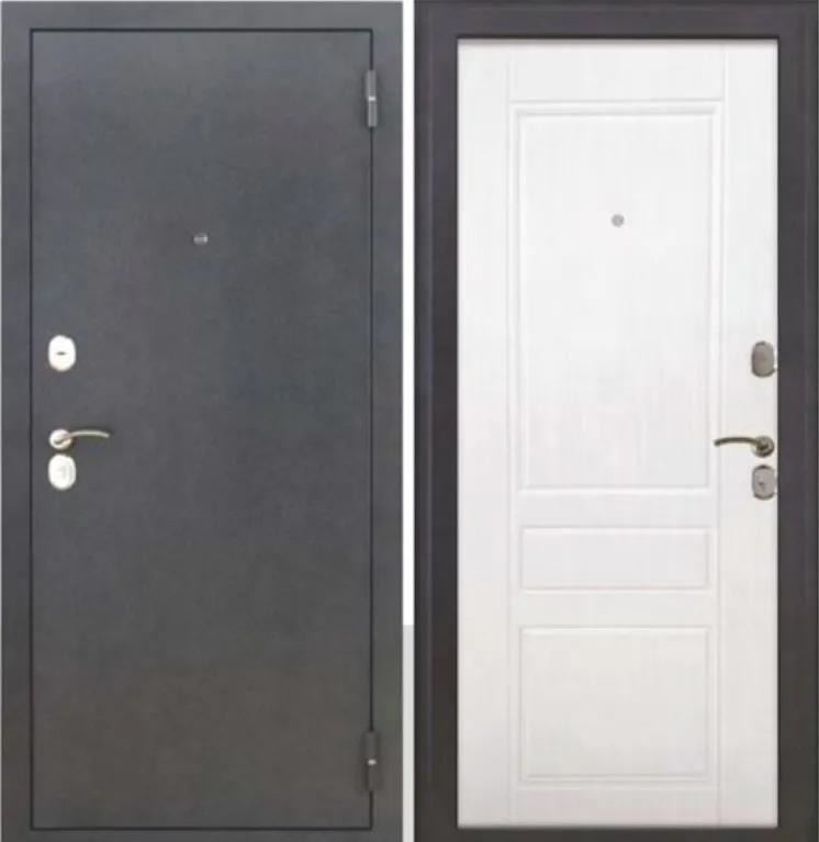 Фото Дверь MXD  Бренд антик серебро / белое дерево DIS006658